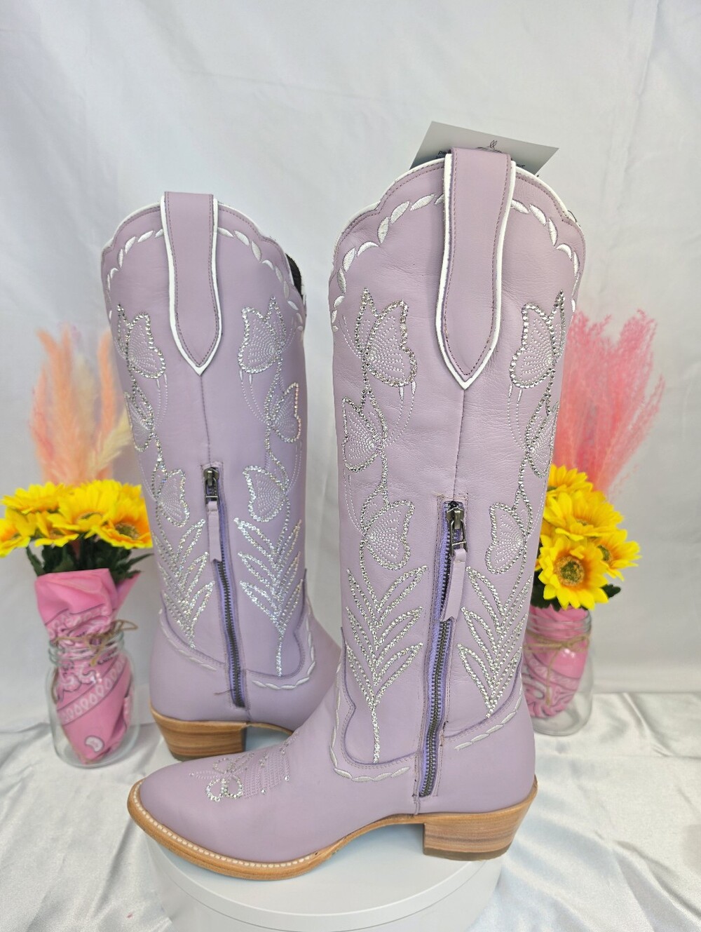 Lane Sweet Memories Cowgirl Boots with SWAROVSKI Crystals SIZE 7.5 - Picture 6 of 10